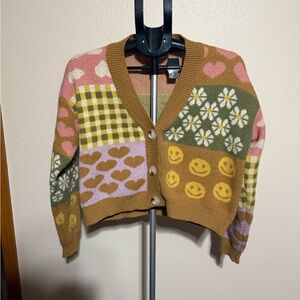 Debut Multicolor Patchwork Cardigan
